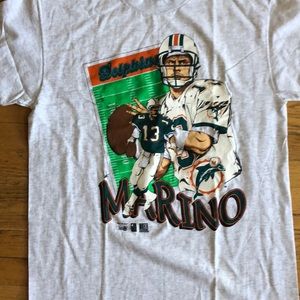 Dan Marino Vintage Dolphins T Shirt (Large)